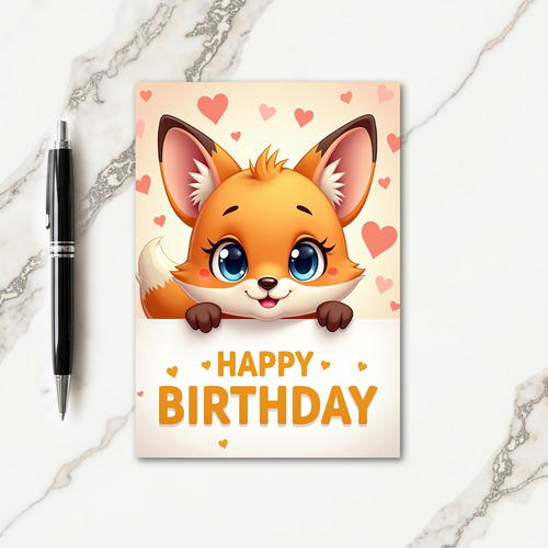 Joyful Woodland Peeking Card
