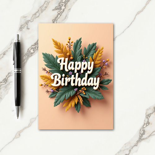 Joyful Wreath Birthday Card