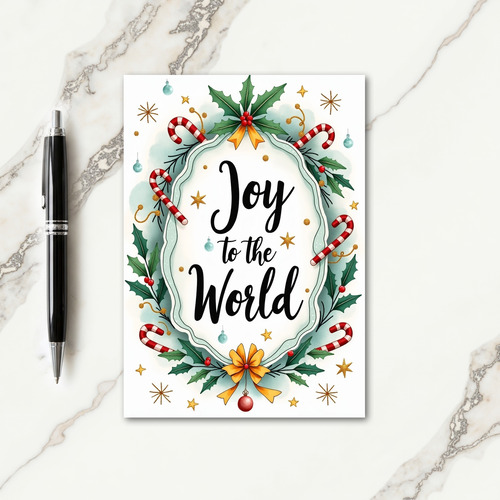 Joyful Wreath Holiday Card
