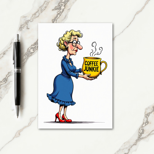 Joyful Wry Woman Birthday Card