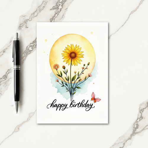 Joyful Yellow Bloom Card