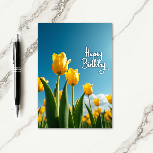 Joyful Yellow Blooms Card