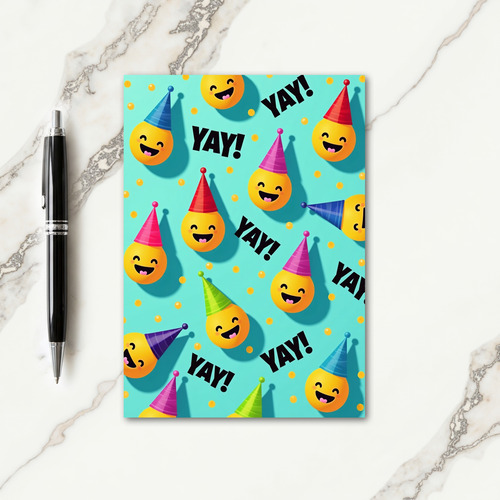 Joyful Yellow Character Birthday Card