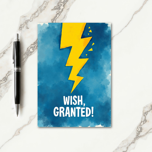 Joyful Yellow Flash Card