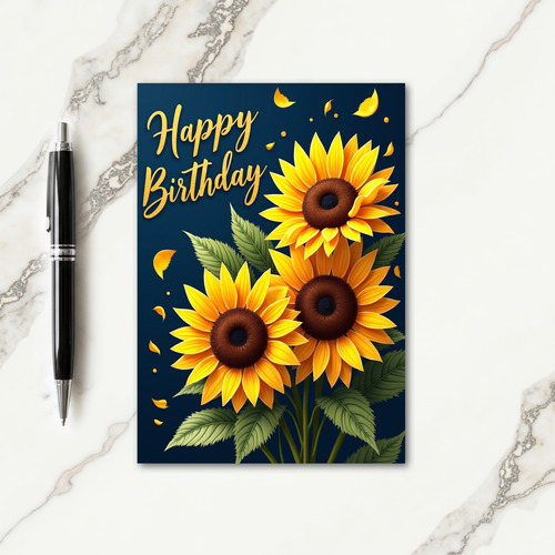 Joyful Yellow Flower Card