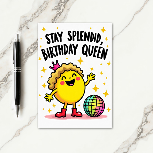 Joyful Yellow Pal Birthday Card