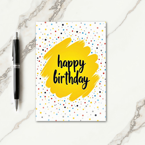 Joyful Yellow Splash Card