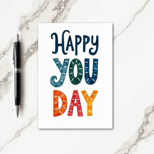Joyful You Day Lettering Card
