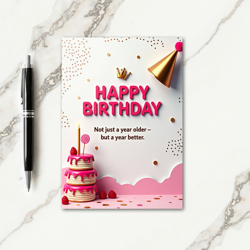 Joyous Birthday Art Card