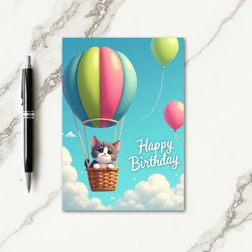 Joyous Birthday Flight Card