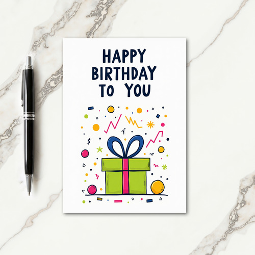 Joyous Birthday Gift Card