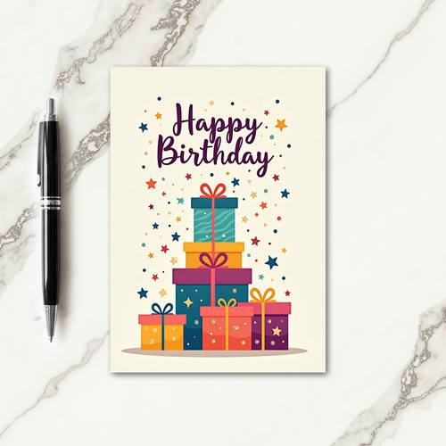 Joyous Birthday Gifts Card