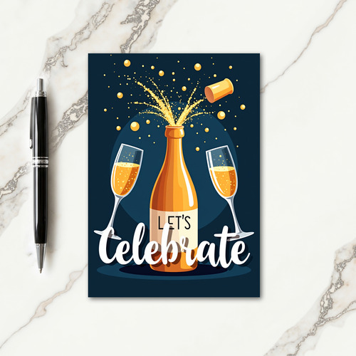 Joyous Birthday Golden Pop Card