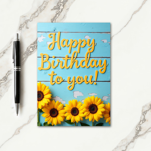 Joyous Birthday Wood Card