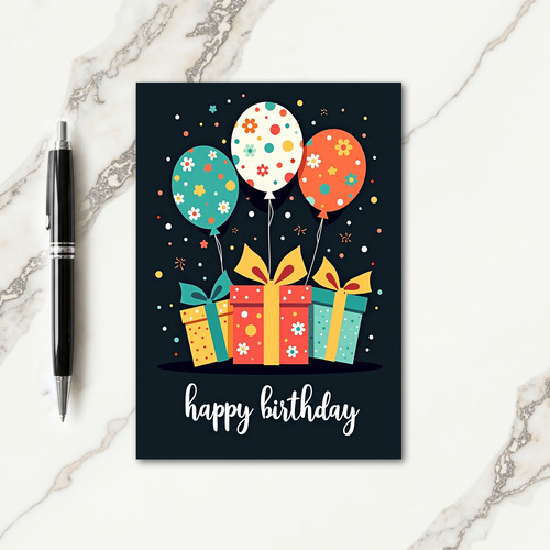 Joyous Blossom Birthday Card