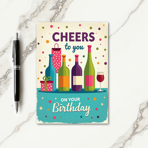 Joyous Bottles Present Card