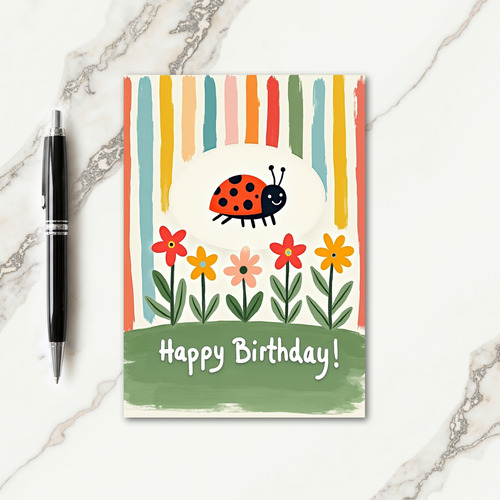 Joyous Bug Garden Card