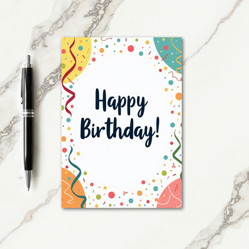 Joyous Burst Birthday Card