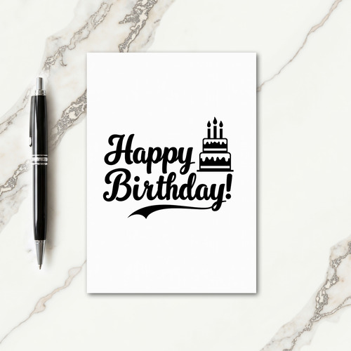 Joyous Cake Script Card