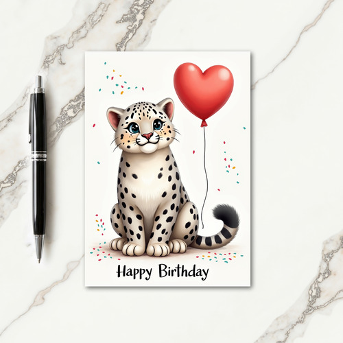 Joyous Cub Birthday Card