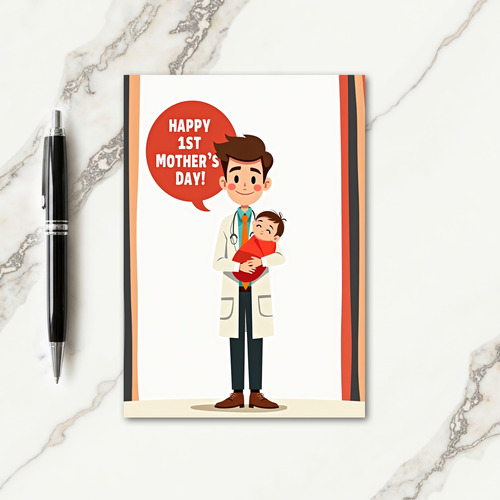 Joyous First Mothers Day Art Card