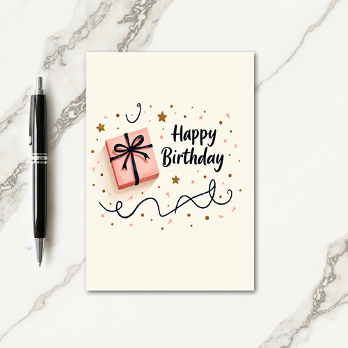 Joyous Gift Box Card