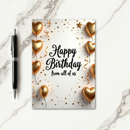 Joyous Golden Accents Card