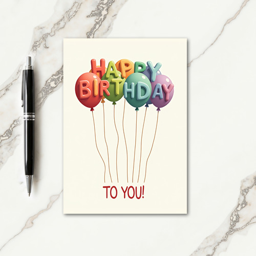 Joyous Orb Birthday Card
