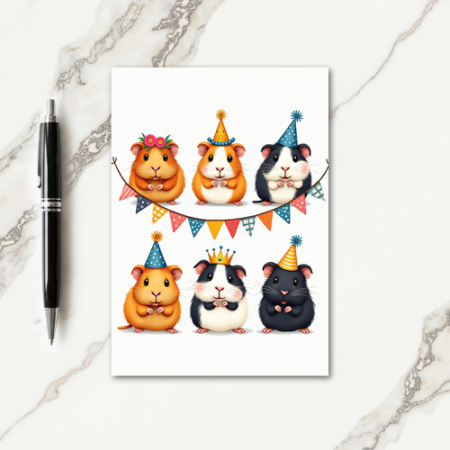 Joyous Rodent Illustration Card