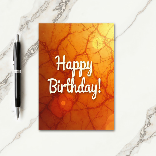 Joyous Scripted Birthday Card