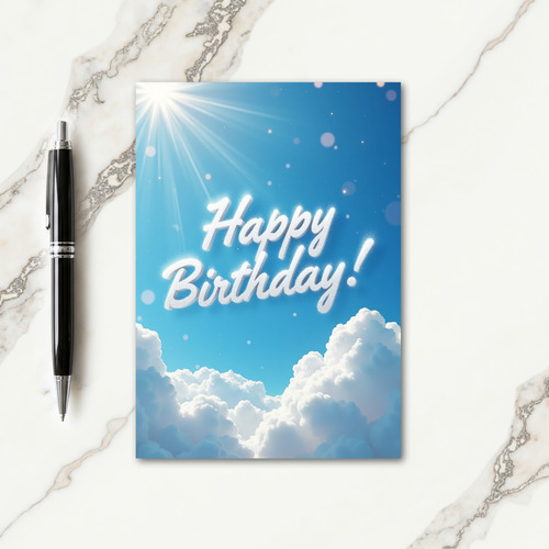 Joyous Sky Birthday Card