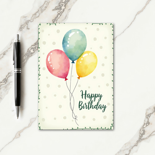 Joyous Sphere Art Birthday Card