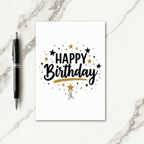 Joyous Star Birthday Card