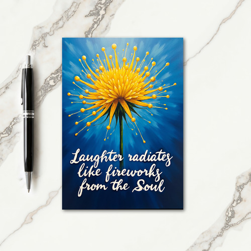 Joyous Sunburst Art Card