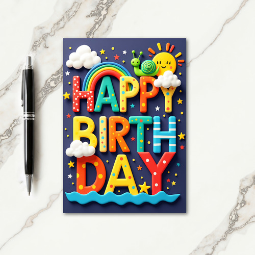 Jubilant 3D Birthday Card