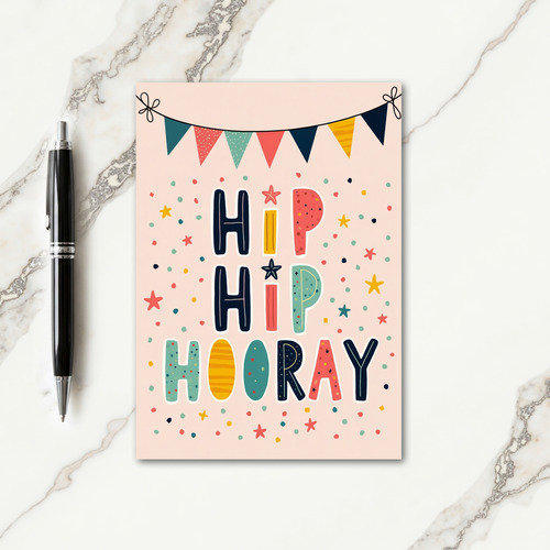 Jubilant Banner Birthday Card
