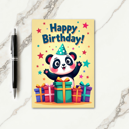 Jubilant Bear Birthday Card