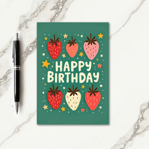Jubilant Berry Birthday Card