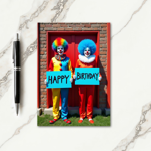 Jubilant Birthday Performers Card