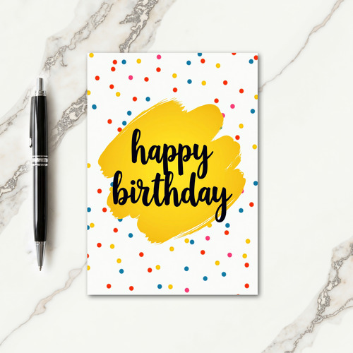 Jubilant Birthday Splash Card
