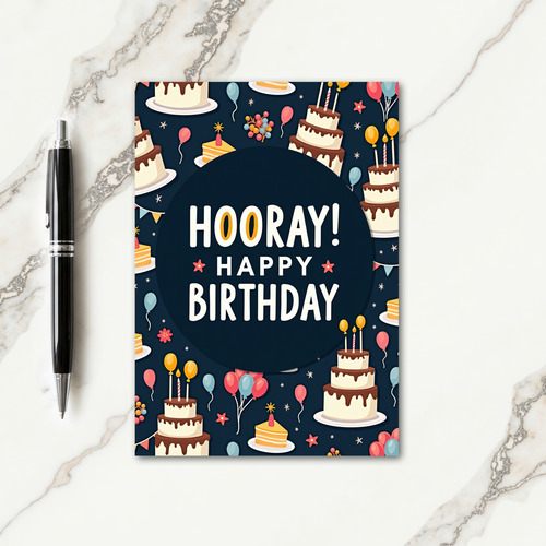 Jubilant Cake Party Card