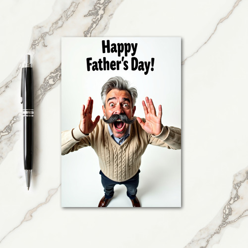 Jubilant Fathers Day Card