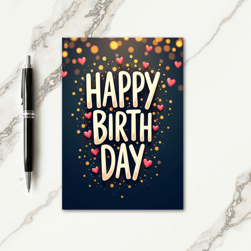 Jubilant Golden Glow Card