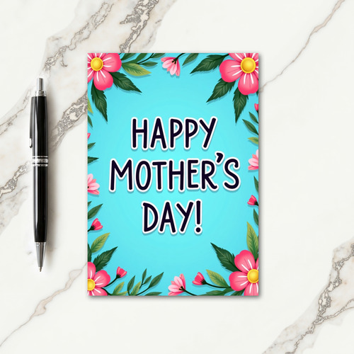 Jubilant Mothers Day Floral Card