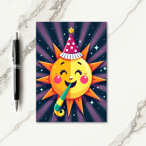Jubilant Orb Birthday Card