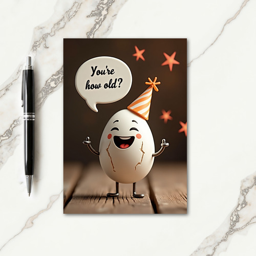 Jubilant Oval Birthday Card