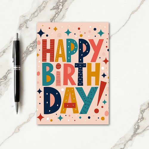Jubilant Patterned Card