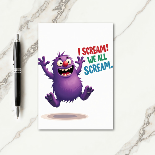 Jubilant Purple Friend Fathers Day Card