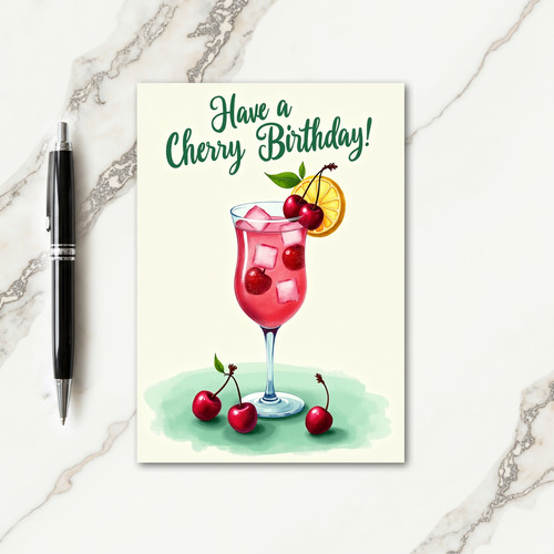 Jubilant Ruby Drink Card