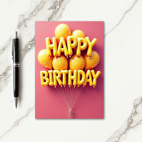 Jubilant Star Birthday Card